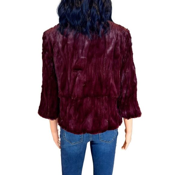 Rachel Roy Faux Fur Cropped Jacket - Picture 4 of 6